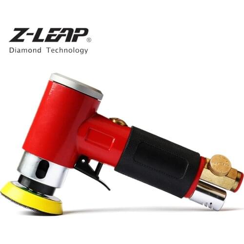 Z-LEAP 1PC 2" 3" Pads Pneumatic Polisher Random Orbital Eccentric Dual Action Air Sander 90 Degree Polishing Buffing Hand Tool