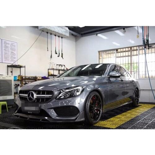 Suitable for C260c300c63 Benz Refitting Carbon Fiber Babos Front Side Skirt and Rear Lip Tail Rearview Mirror