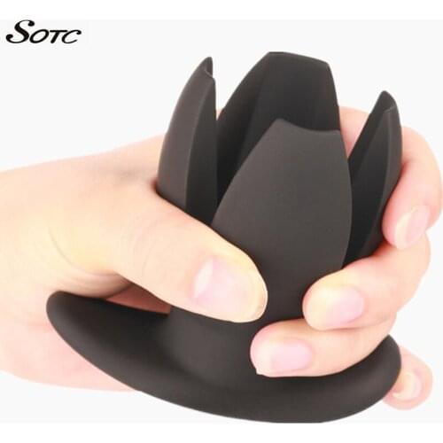 Hollow Anal Speculum Silicone Butt Plug Anal Expander Anal Plug Anal Dilator Sex Products Sex toys for Men Gay Adult Sex Toys