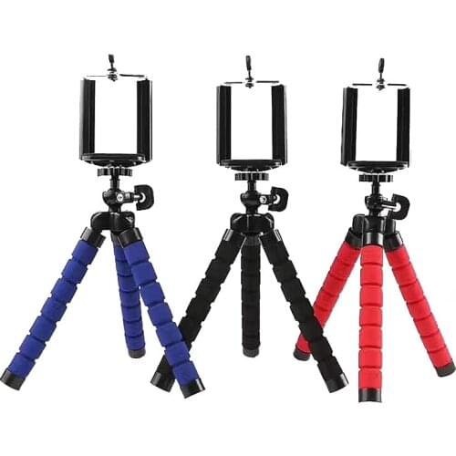 Portable Mobile Phone Holder Flexible Octopus Tripod Bracket Selfie Stand monopod For Mobile Phone Mini Camera