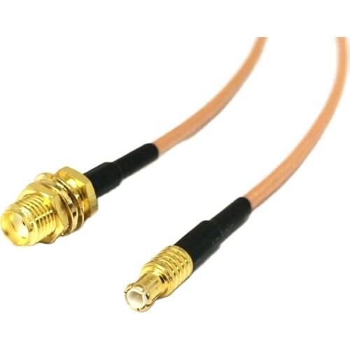 SMA Female Bulkhead to MCX Male Straight RF Cable Adapter RG316 15cm 6inch NEW Wholesale for WIFI wireless router