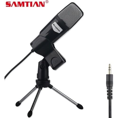 SAMTIAN professional microphone Computer voice mic studio mic condenser with Stand For Vocal Record KTV Karaoke Microphone