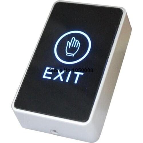 Touch Sensor Doors Button LED Light For Access Control Terminal Contact Door Square Touch Sensor Exit Release Button