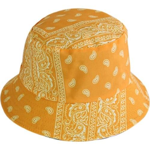 Spring Summer Double-Sided Sunscreen Womens Bucket hat Fisherman Hat Mens cap Outdoor Sunshade Single-Sided Printing Sun Hats