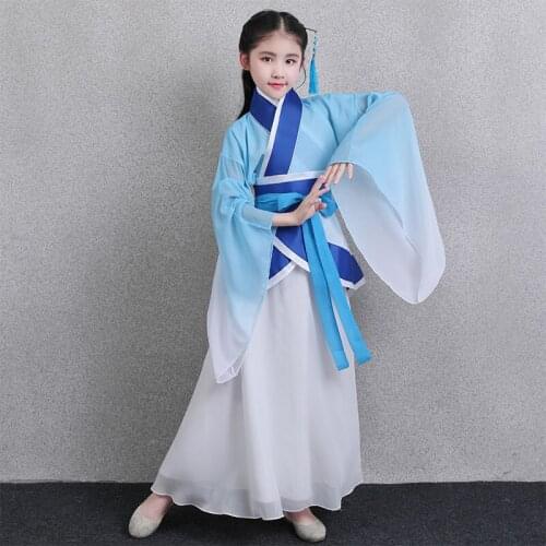 Tang Dynasty Fairy Hanfu Dance Dress Girls Traditional Elegant Princess Costume Children Ancient National Cosplay Stage Clothing