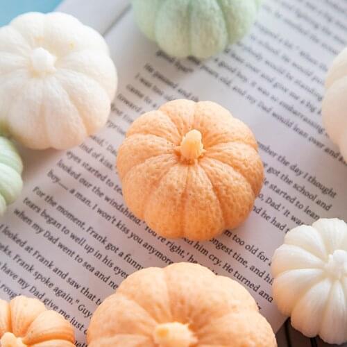 Pumpkin Chocolate Mousse Cake Fondant Silicone Mould Aromatherapy Candle Plaster Baking Mould Halloween Pumpkin