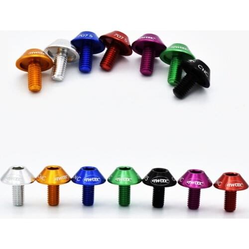 Bicycle Bottle Holder Screw Mtb Accessories Color Aluminum Alloy Riding Accessories M5*12 Bicycle Water Cup Holder Screw
