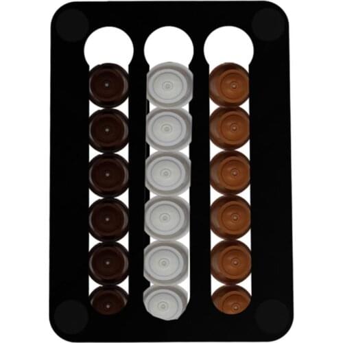 18pcs Coffee Capsule Storage Rack Dolce Gusto Coffee Pod Capsules Holder Drawer For Nespresso Podcast Organizer Coffeware Set