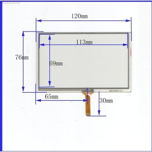 5 inch touch screen, 120mm*76mm vehicle navigation, touch touch screen, four wire resistor screen, XXC-50