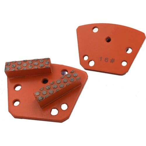 HT DIAMOND TOOL ASL Quick Change Metal Grinding Plate ASL Floor Grinding Pads with Aggressive Segments for Concrete Epoxy 12PCS