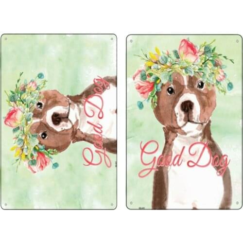 Bull Terrier Good Dog Novelty Family Cafe Bar Bar Manhole Wall New Year Christmas Easter 12X12 inch