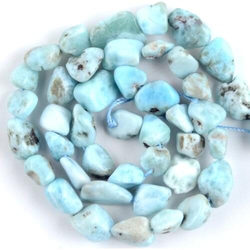 Natural Irregular Stone Larimar Loose Beads For Jewelry Making Freeform Spacer Beads Diy Bracelet Necklace Accessories 15