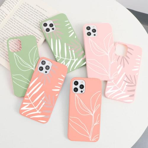 Candy Leaves Funda For Xiaomi Mi 11 A3 9 SE 10T Lite Poco X3 NFC F3 Redmi Note 9T 10 9 10s 9s s 8 7 Pro 8T 6 5 9C TPU Case Cover