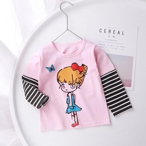 Kids Girl T Shirt Summer Baby Cotton Tops Toddler Tees Clothes Cartoon T-shirts Short Sleeve Casual Wear Children Clothing