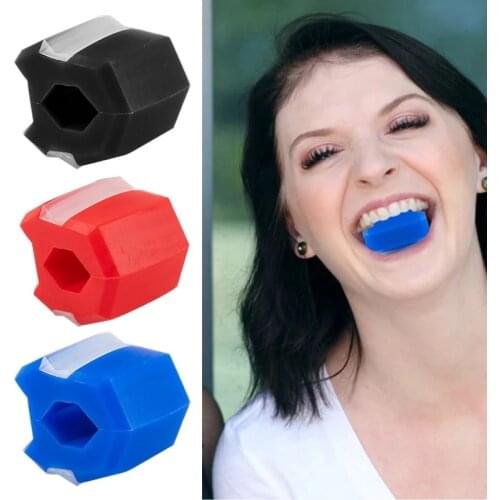 Jawline Exercise Ball Muscle Trainin Food-Grade Silica Gel Fitness Ball Neck Face Toning Jaw Exerciser Muscle Training