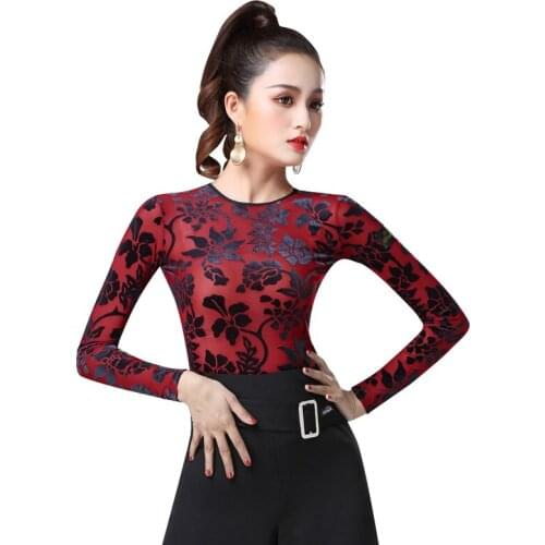 Latin dance costumse sexy latin dance tops for women latin dancing jacket National Standard Dance wear S-3XL