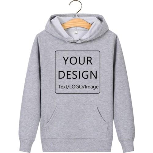 New Custom Sweatshirt Logo Print Hooded Hoodies Customized Sweatshirt Cotton Streetwear Warm Clothes Best Gift Couples Hoody
