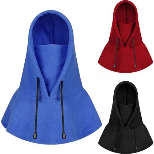 Solid Color Winter Windproof Outdoor Cap Cycling Bib Cold Padded Hood Warm Velvet Hat for climbing skiing riding ice fishing new