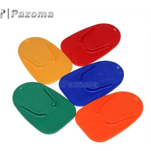 5 Color Motorbike Kickstand Side Stand Plate Motocross Kickstand Pad Base Support for All Motorcycles Soft Ground Parking