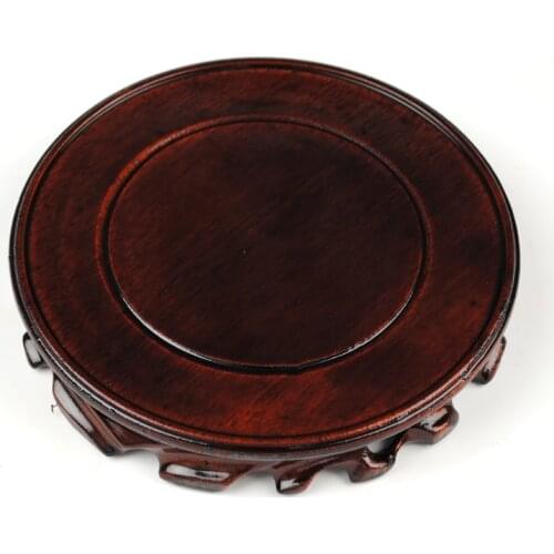 Diameter 10 cm Vase Base Real Wood Craft Home Accessories Aquarium Vase Seat