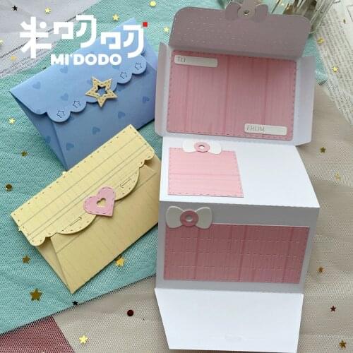 Three Fold Envelope Cutting Dies 2021 for Scrapbooking Dies Memory Photo Album Paper Craft Midodo Box New Metal Cutting Dies