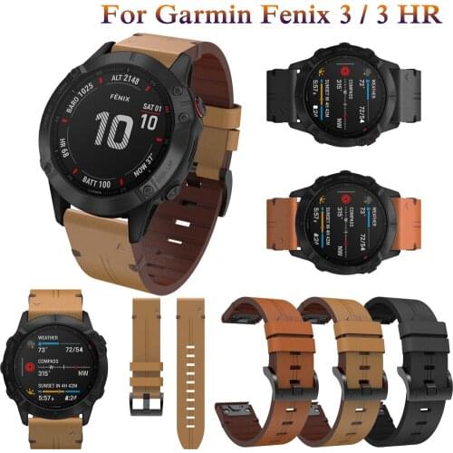 Band for Fenix 5x 6x 3 3HR Leather Quick Release Watchband Strap for Garmin Fenix 5xPlus/6xPro/D2/Quaitx3 Bracelet fashion bands