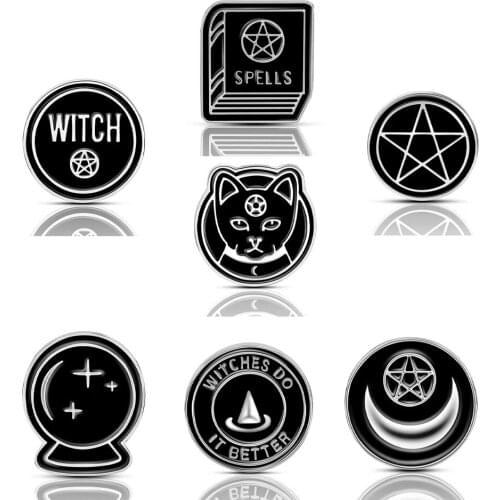 RSHCZY Black Brooches For Clothes