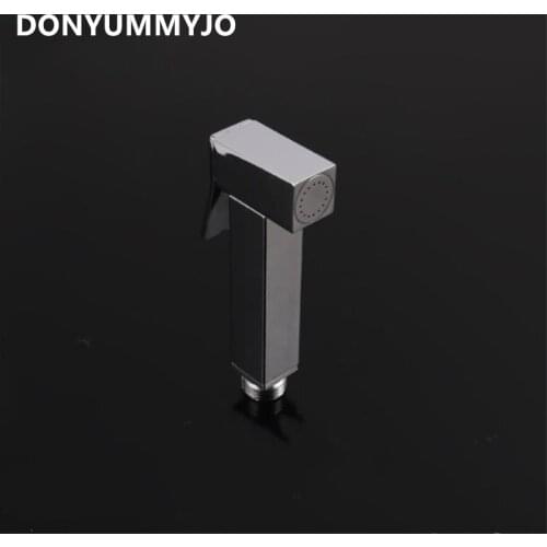 DONYUMMYJO 1pc Bidet Faucets Chrome Finished Square Zinc Alloy Booster Bidet Nozzle