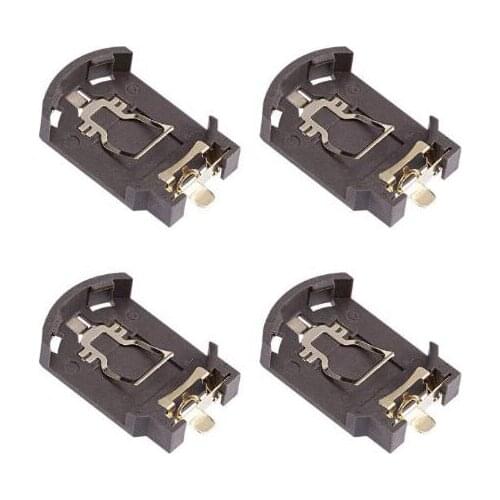 10pcs SMT SMD CR2032 plastic button cell battery base holder for CR2032 Battery