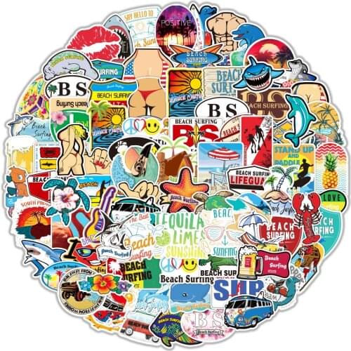 100PCS/Pack Summer Holiday Graffiti Hot Games Stickers For Laptop Notebook Skateboard Computer Luggage Decal Cartoon Sticker Toy