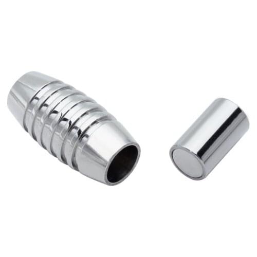 2Pcs Stainless Steel 5mm Magnetic Clasps Leather Cord Bracelet Magnet Lace Buckle Necklace DIY Jewelry Making Accessories