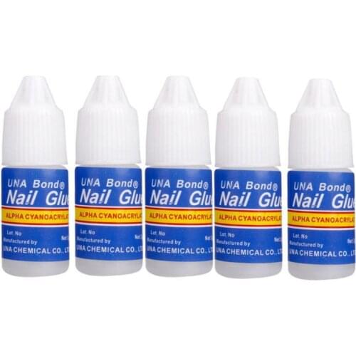 5 Pcs/Set Nail Glue Use for Rhinestones Nail Stickers False Tips High Quality Nails Decoration Beauty #Y