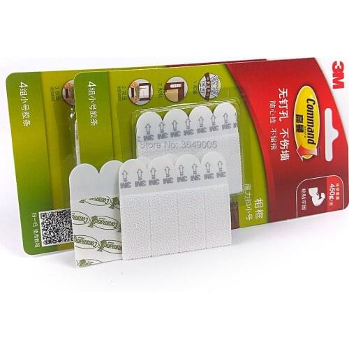 6Pack Small command Picture Frame Hanging strips Command Hook 3M Command Damage-Free Picture&Frame Hanging Strips