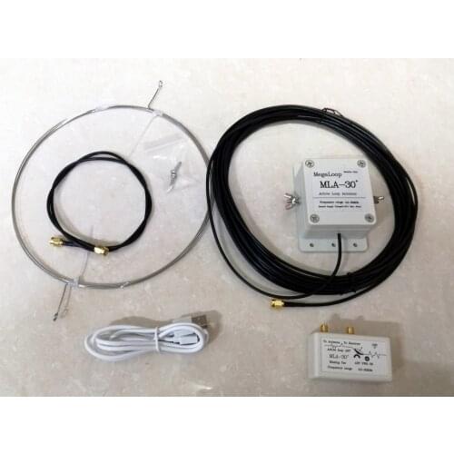 MLA30+ MLA-30 MLA30 plus Active Magnetic Loop Antenna HA SDR Short Medium Wave Radio Antenna Low Noise 500kHz-30MHz