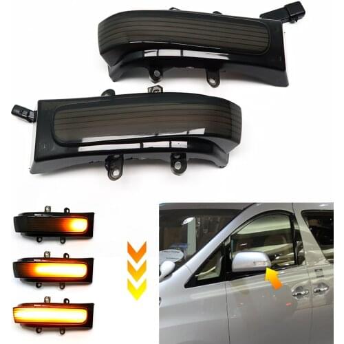 Side Mirror Indicator Dynamic Turn Signal LED Light For Toyota RAV4 XA30 Vanguard Previa XR50 Estima Alphard AH20 Vellfire Noah