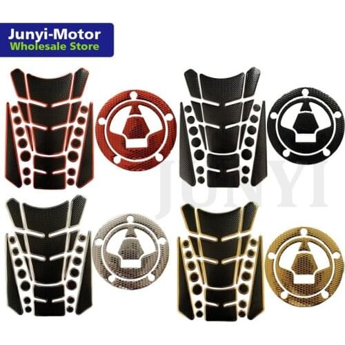 For Z800 ER6N/F Z1000SX GTR1400 Motorcycle Gas Fuel Oil Tank Cap Cover Pad Protector Decals Sticker