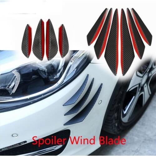 Carbon Car Bumper Strip Spoiler Blade Scratch For Lexus Mercedes Benz W205 W203 W212 W124 W204 AMG Volvo XC90 S60 V40 S80 XC60