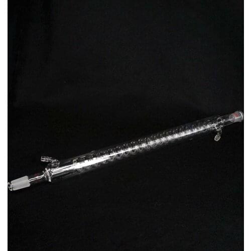 Effective Length 200/300/400mm Joint #19-#19 #24-#24 Borosilicate Glass Graham Condenser Coil Condenser Lab Serpentine Spiral
