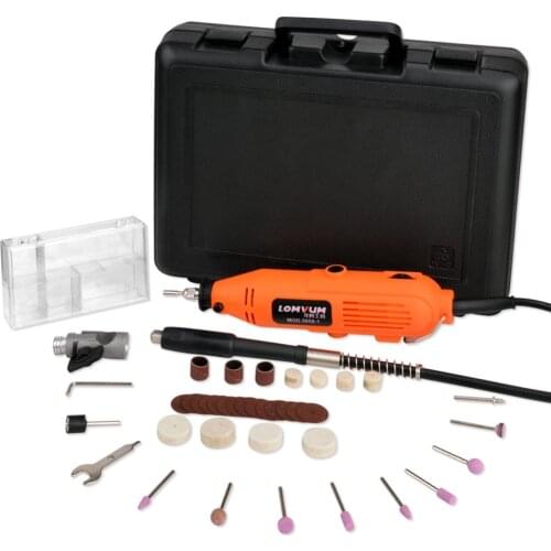 LOMVUM Rotary Tool Set Grinder Variable Speed Electric Mini Drill Electric Dremel Engraver Power Tools Accessories