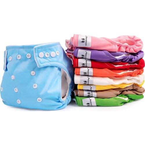 Reusable Baby Cloth Diapers Washable Pocket Nappy One Size Panties Infant Underpants Kids Training Pants + Microfiber Insert
