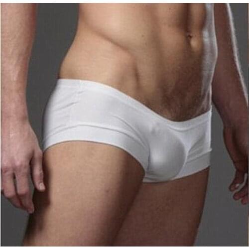 Wholesale men underwears mens silky boxer shorts male sexy boxers trunks gay man underpants