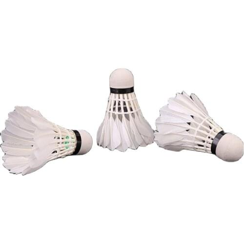 Factory wholesale cheap high quality indoor and outdoor goose feather badminton ball badminton training match ball