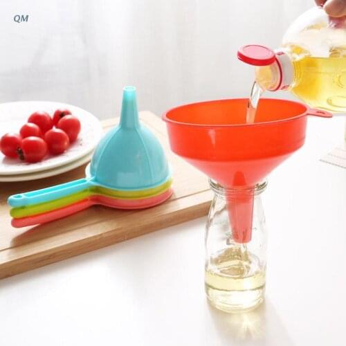 Plastic Filling Funnel Spout Pour Oil Tool Petrol Car Styling For Car Motorcycle Vehicle 13MF