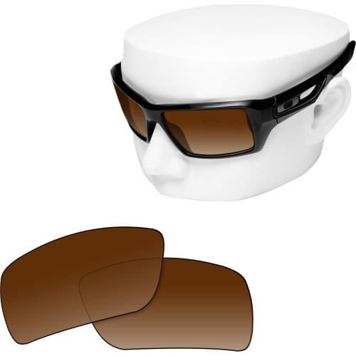OOWLIT Polarized Replacement Lenses of Brown Gradient for-Oakley Eyepatch 2 OO9136 Sunglasses
