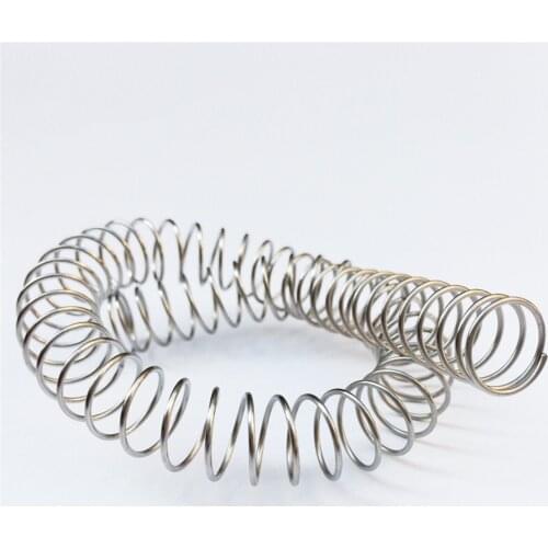 Manufacturer Stainless Steel Long Compression Coil Spring, 3PCS, 1mm Wire Diameter*(5-14)mm Out Diameter*305mm Length