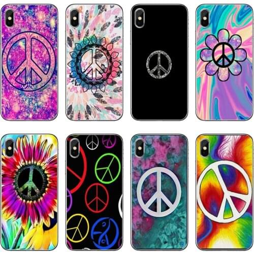 Art Peace Symbols Transparent Phone Case For iPhone 12 11 Pro Max Mini XS Max XR X 8 7 Plus 6 6S Plus 5 5S SE 2020