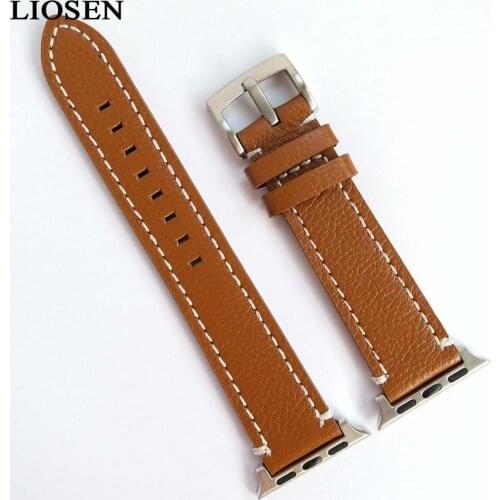 LIOSEN genuine leather watch strap for apple sports watch band 42mm 38mm series 1 & 2 & 3 iwatch watchbands