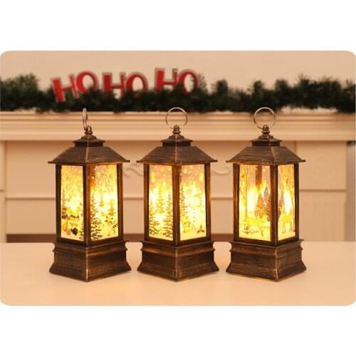 Christmas Candlestick Lantern Light Candle Holder Lamp Bulb Home Party Decor B88