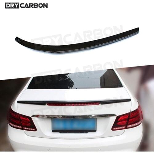 Carbon Fiber Rear Wing Spoiler Trunk Boot Lip for Mercedes Benz E Class W207 C207 E260 E350 Coupe 2 Door 2010 - 2016 FRP