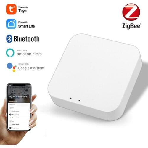 Tuya Zigbee Smart Gateway Remote Control Smart Home Bridge Hub Voice Control Alexa Google Home Works With Tuya/Smart Life App